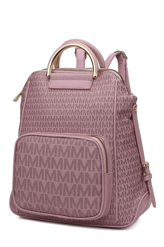 MKF Collection June Printed Women's Backpack Lavander One Size