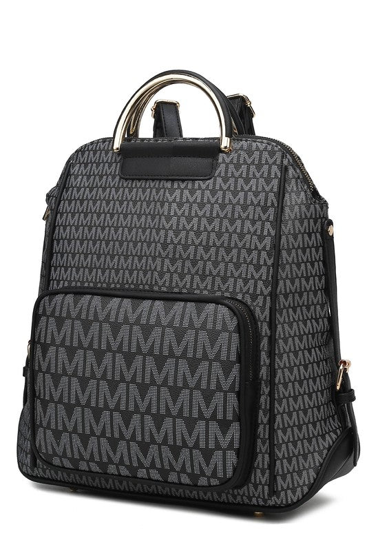 MKF Collection June Printed Women's Backpack Black One Size