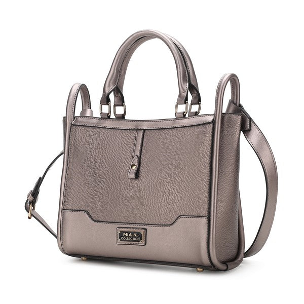 MKF Melody Vegan Leather Tote by Mia K. Pewter One Size
