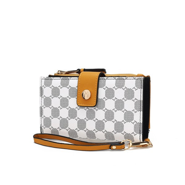 MKF Solene Wristlet Wallet by Mia K Mustard One Size