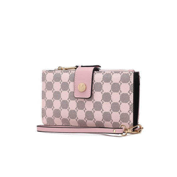 MKF Solene Wristlet Wallet by Mia K Pink One Size