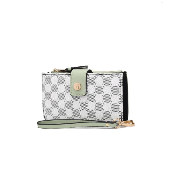 MKF Solene Wristlet Wallet by Mia K Mint One Size