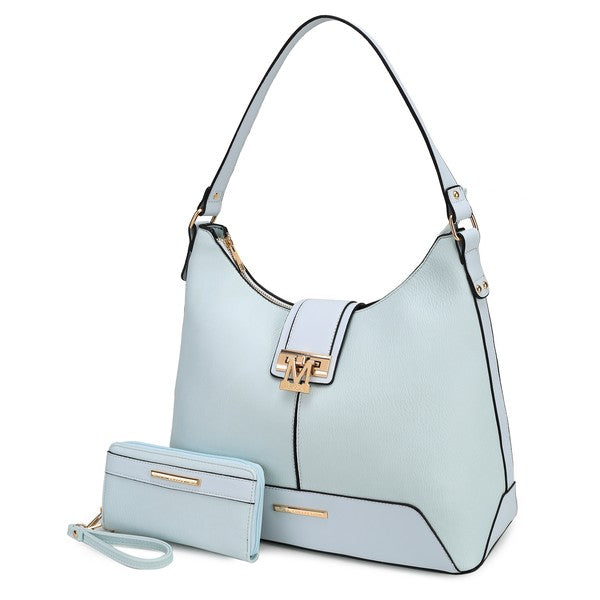 MKF Graciela Hobo by Mia K. Light Blue One Size