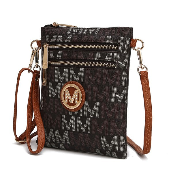 MKF Gaia Milan M Signature Crossbody by Mia K Brown One Size