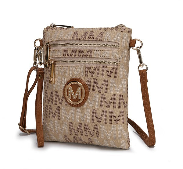 MKF Gaia Milan M Signature Crossbody by Mia K Beige One Size