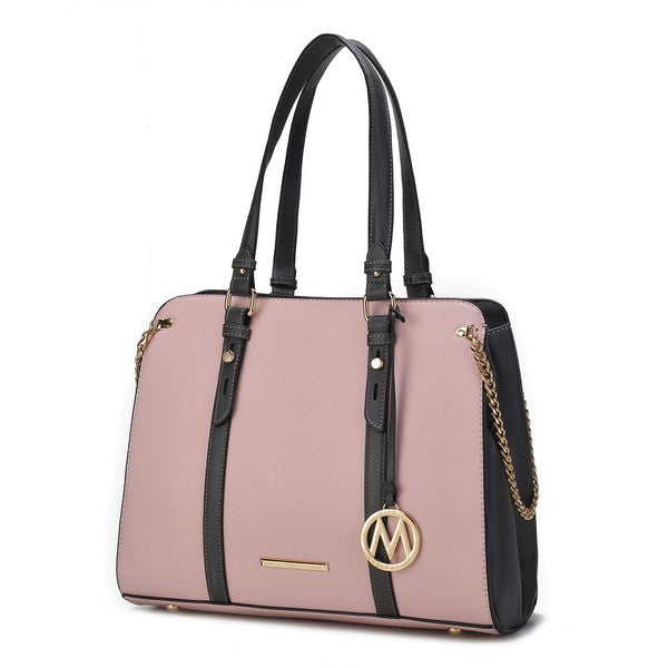 MKF Amy Vegan Leather Women Tote Bag by Mia K Blush One Size