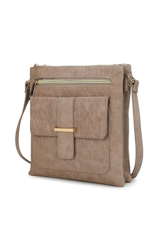 MKF Janni Women's Crossbody Bag by Mia K Taupe One Size