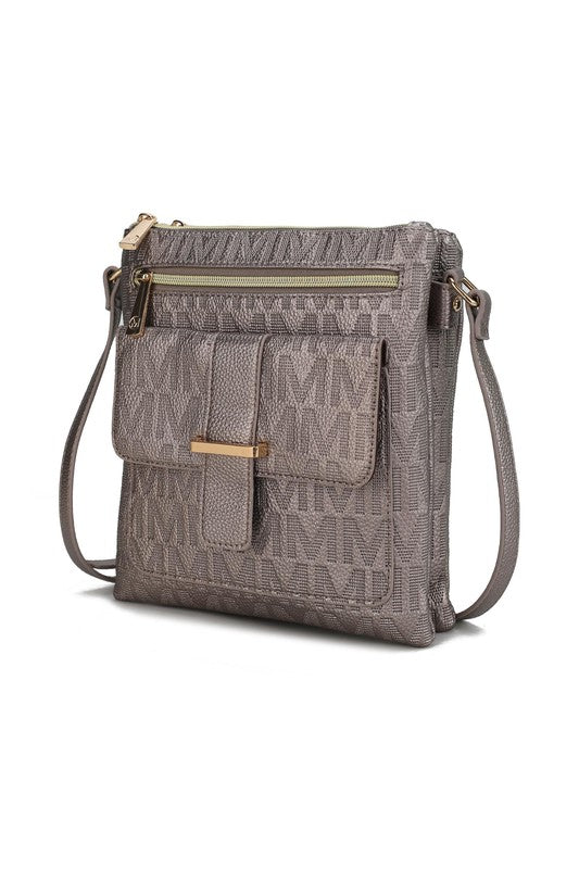 MKF Janni Women's Crossbody Bag by Mia K Pewter One Size
