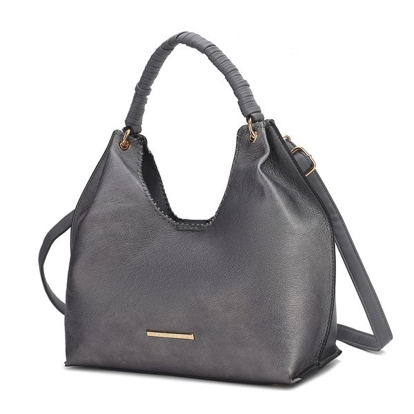 MKF Gara Shoulder Bag by Mia K Pewter One Size