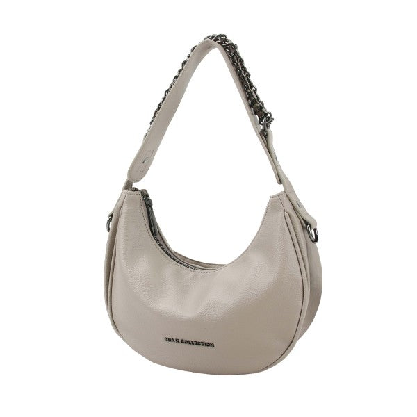 MKF Morgana Shoulder Bag by Mia K Taupe One Size