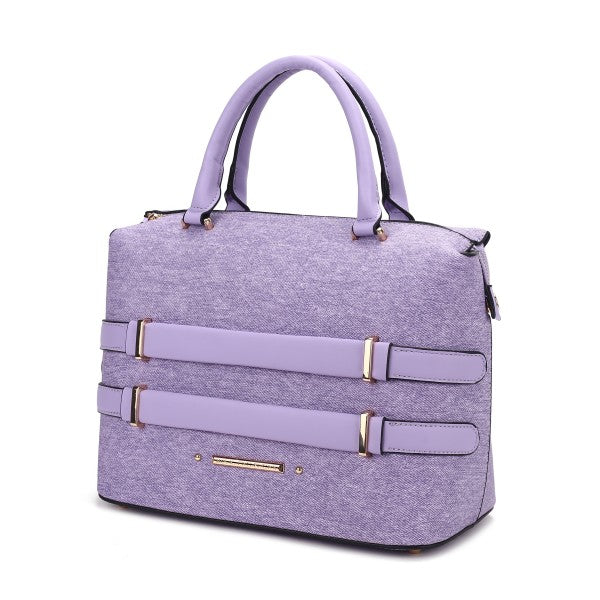 MKF Leila Color Block Tote Bag by Mia K Lavander One Size