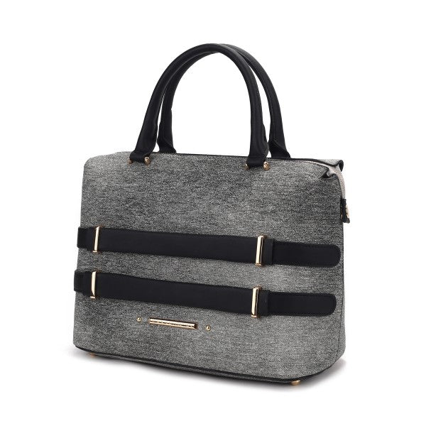 MKF Leila Color Block Tote Bag by Mia K Black One Size