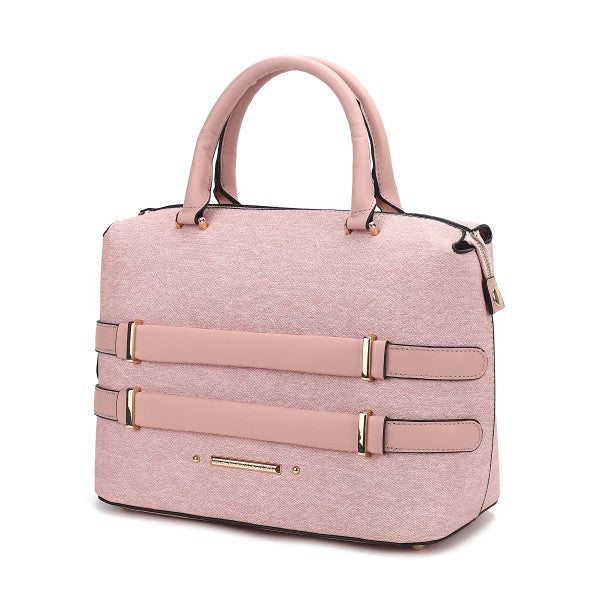 MKF Leila Color Block Tote Bag by Mia K Pink One Size