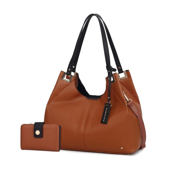 MKF Estelle Shoulder Bag by Mia K Brown One Size