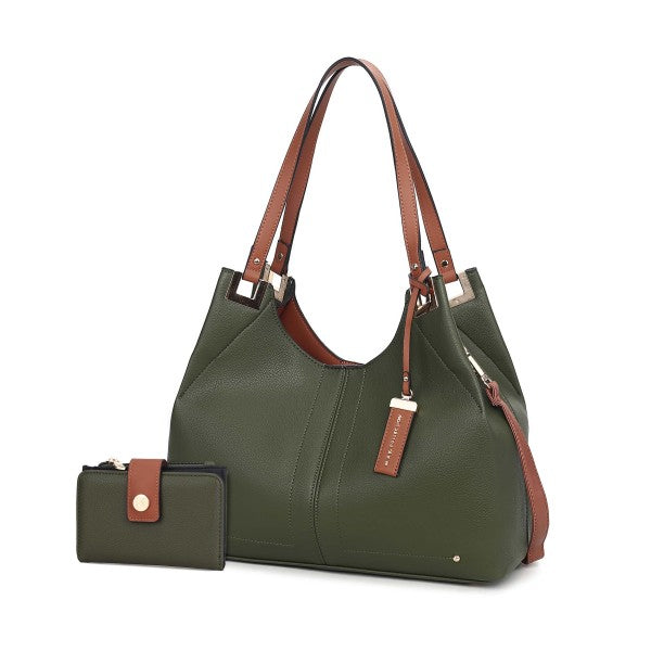 MKF Estelle Shoulder Bag by Mia K Olive One Size