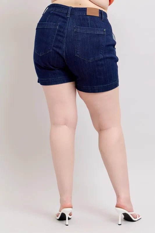 Judy Blue Plus Size High Waist Denim Shorts