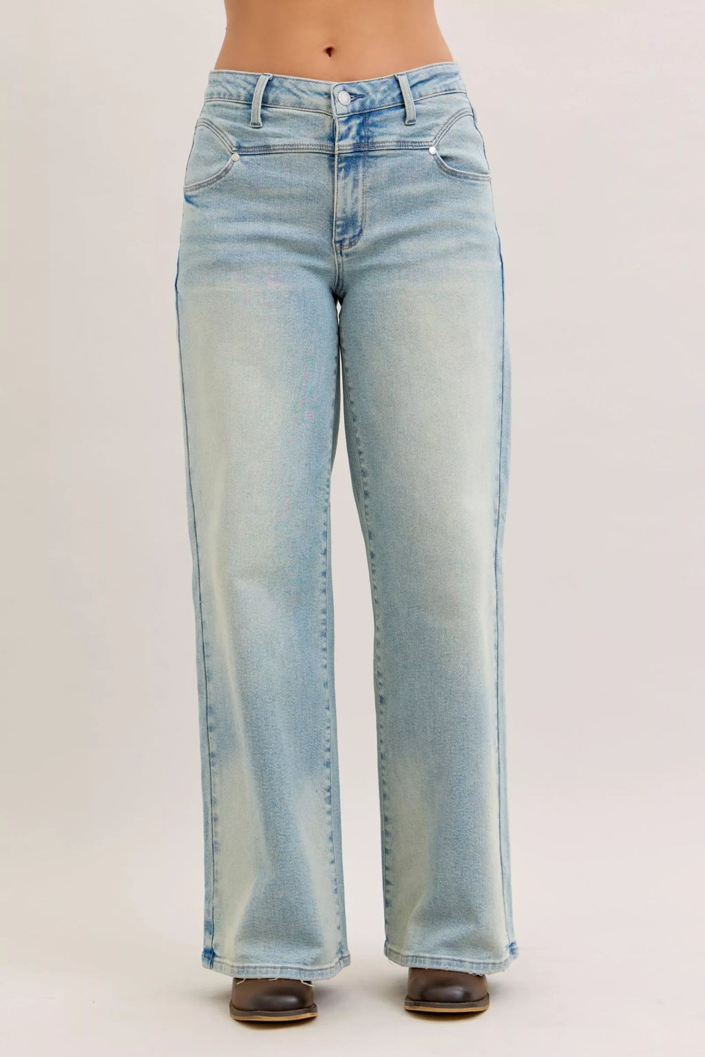 Judy Blue High Waist Column Straight Jeans 881044 MD
