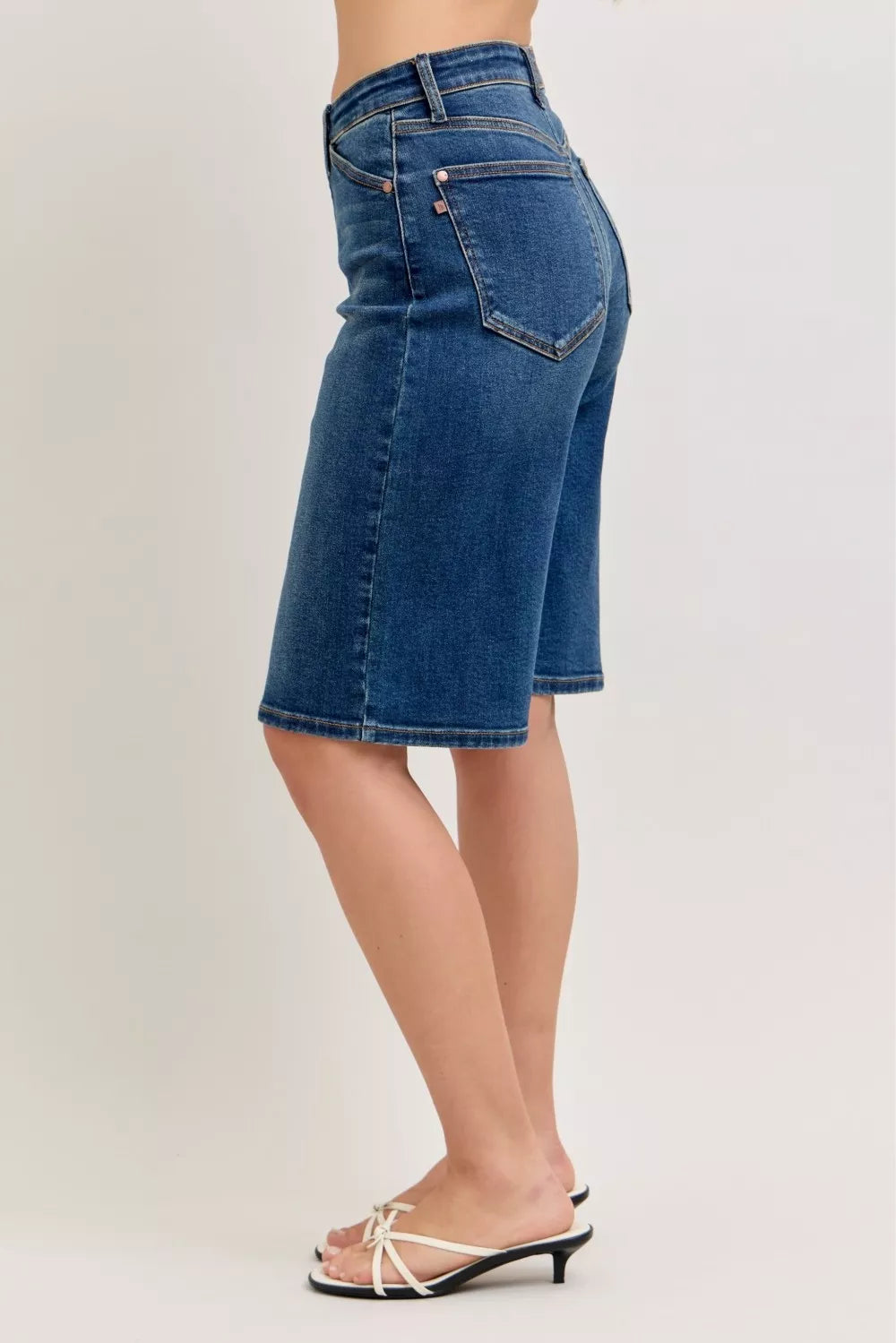 Judy Blue High Waist Bermuda Denim Shorts