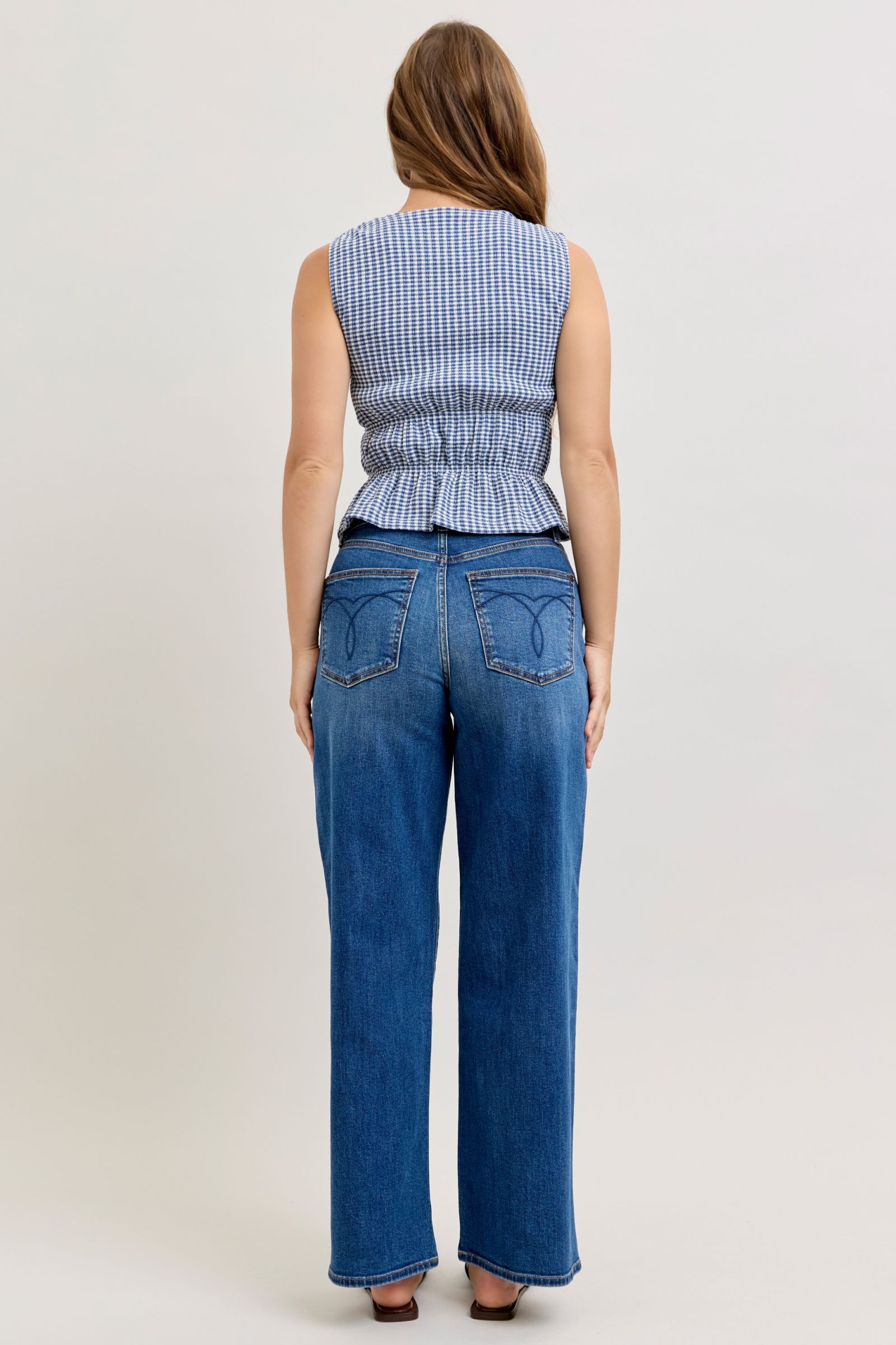 Judy Blue High Waist Wilhelmina Baggy Denim Jeans 82689
