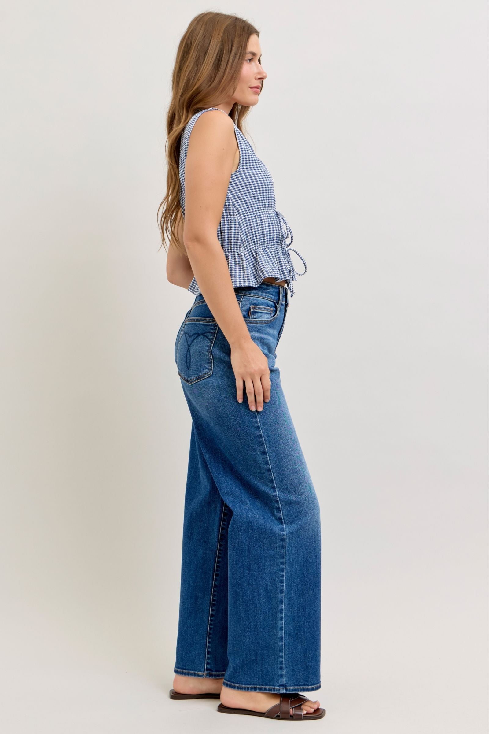 Judy Blue High Waist Wilhelmina Baggy Denim Jeans 82689