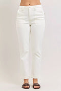 Judy Blue High Waist Jeans with Patch Pockets WHT