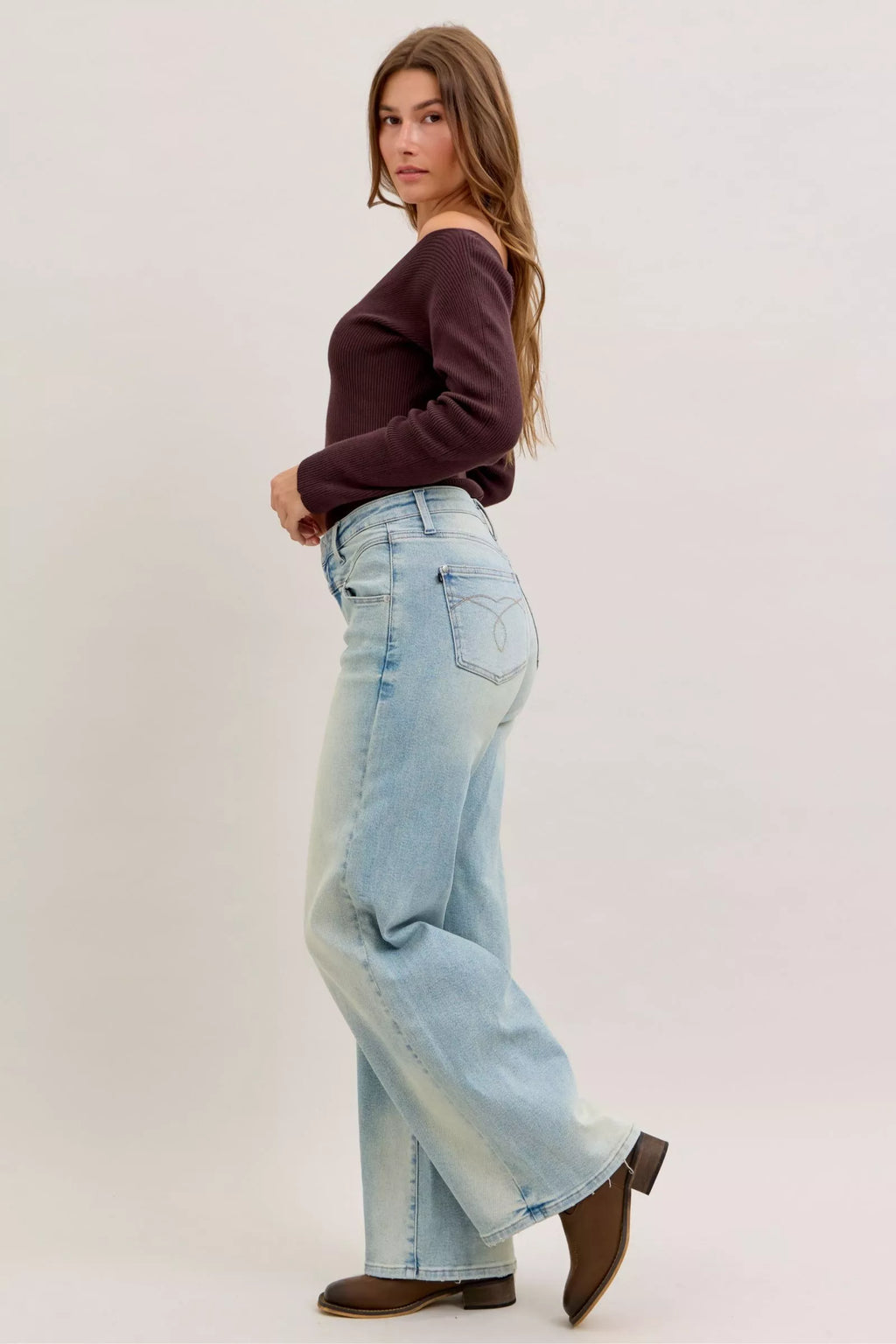 Judy Blue High Waist Column Straight Jeans 881044