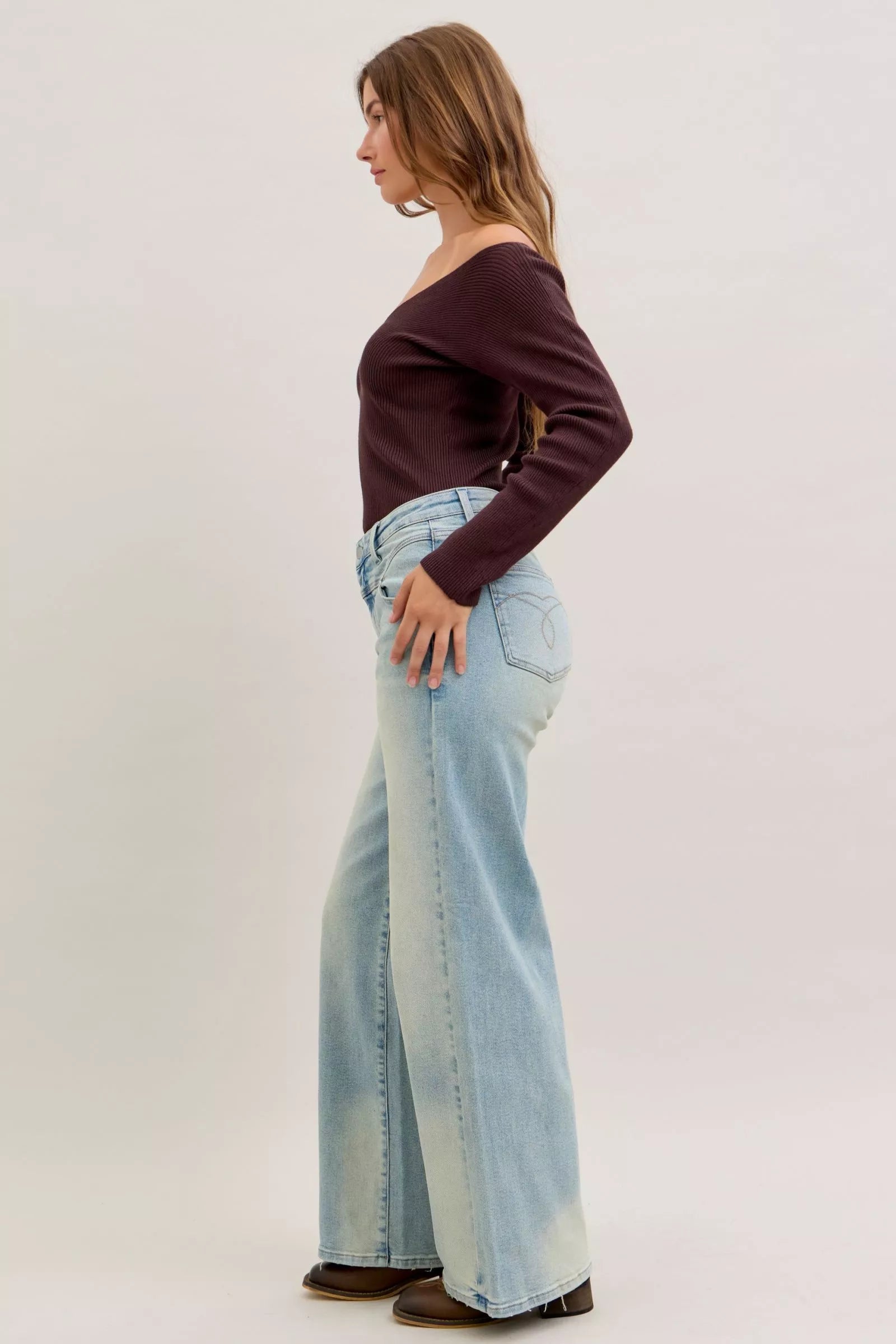Judy Blue High Waist Column Straight Jeans 881044