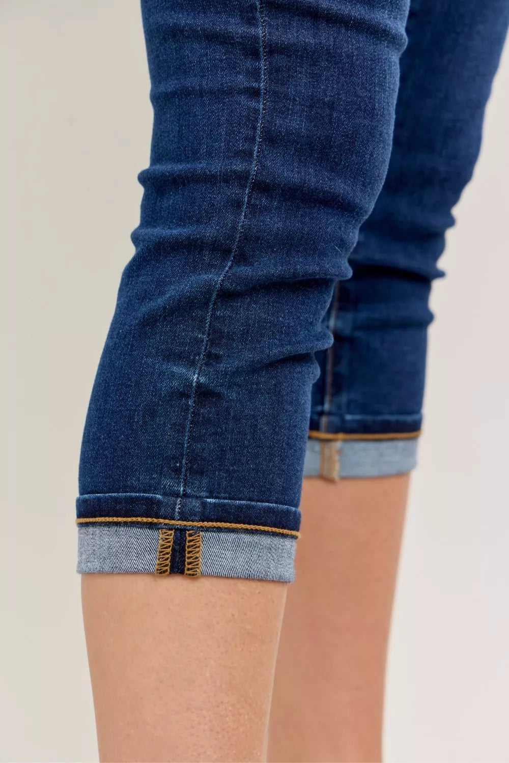 Judy Blue High Waist Capri Jeans with Single Cuff