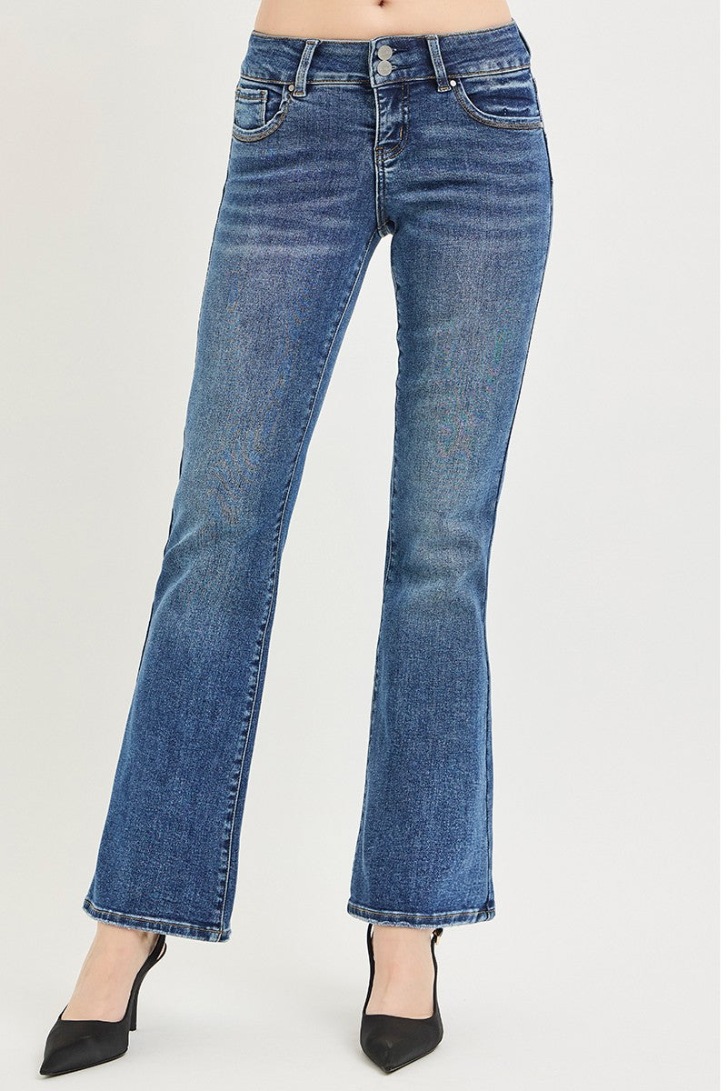 RISEN Tummy Control Low Rise Bootcut Jeans