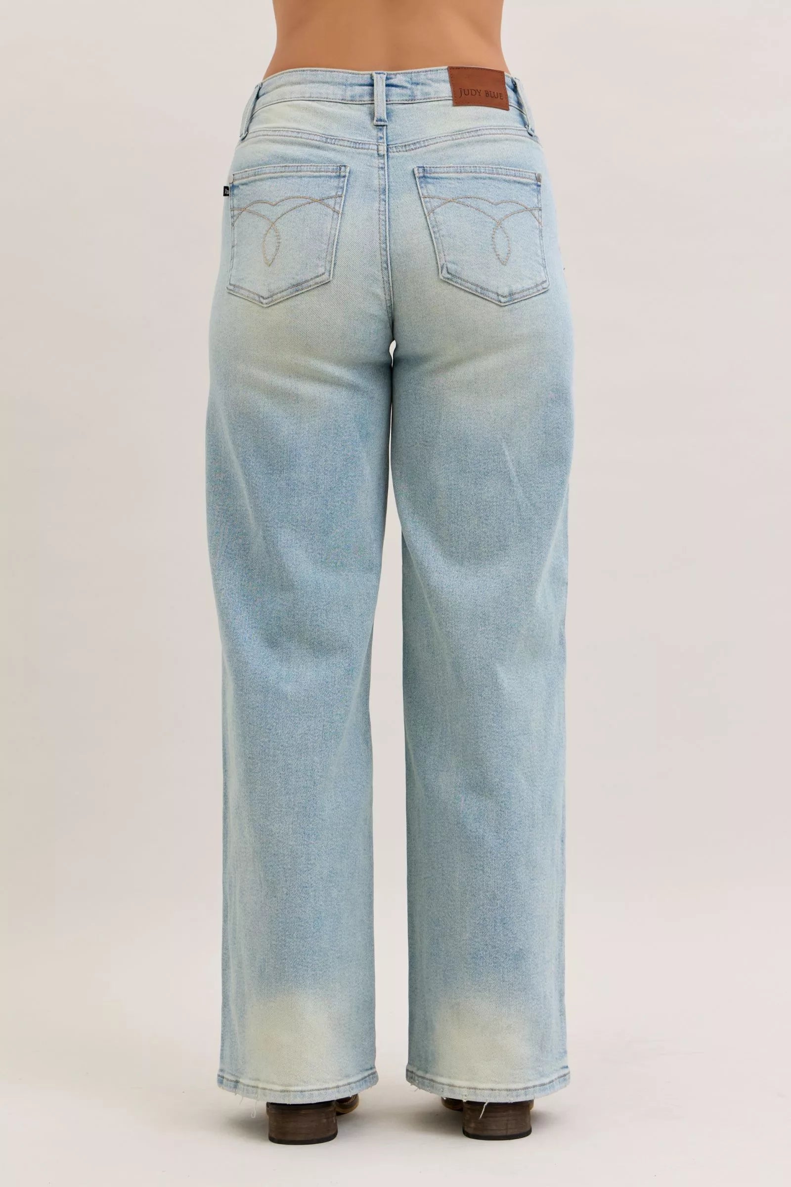 Judy Blue High Waist Column Straight Jeans